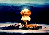 Bildet er fra en amerikansk prøvesprenging i Nevada på 50-tallet.