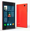 Jolla-mobilen viser en form for fliser eller kort på hjemmeskjermen. Bilde: Jolla