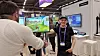 Det var ingen mangel på folk som ville bruke treningssykkelen som Mathias Rygh og folkene i Playpuls stilte ut på AWS Summit i Stockholm.