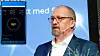 Infrastruktursjef Georg-Svendsen i Telia Norge har testet 5G i 26 GHz-båndet og som det innfelte bildet viser, nådde de 3,8 Gbit/s.