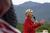 HENGER UT KINA SOM HACKERSTAT: Hillary Clinton besøkte delstaten New Hampshire i helgen som del av sin kampanje mot presidentvalget i 2016. I talen gikk hun til verbalt angrep mot blant annet Kina, som Clinton hevder står bak systematisk hacking.