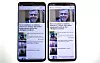 Overaskende god skjerm: Sammenliknet med Samsung S9+ er Oneplus 6 utstyrt med en svært lyssterk skjerm. Den har også mer av skjermflaten dekket av skjerm, takket være 19:9-formatet som inkluderer «busslomma. Foto: Odd R. Valmot
