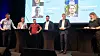 På Inside Telecom-konferansen 15. november 2022: Fra venstre, Trond Bjorøy Larsen i Nextgentel, Finn Myrstad i Forbrukerrådet, Tore Kristoffersen i Lyse/Altibox/Ice, Brynjar Andersen i Globalconnect/Homenet, Pål Wien Espen i Nasjonal kommunikasjonsmyndighet og debattleder Torgeir Waterhouse i Otte.