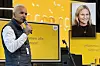 Shiraz Abid og Julia Knudsen (innfelt) skal lede henholdsvis mobildivisjonen Ice og bredbåndsdivisjonen Altibox i Lyse Tele.