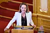 Linda Hofstad Helleland (H) mener forslaget til SV er helt bak mål:- Samtidig skal vi ikke lukke øynene for at datasentre krever mye kraft, sier hun. Foto: Naina Helén Jåma/NTB