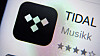 Tidal-appen på mobil.