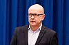 Direktør ved SimulaMet og professor Olav Lysne presenterte fredag rapporten om nasjonal kontroll med digital infrastruktur fra ekspertutvalget. Foto: Javad Parsa/NTB