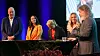 Stein-Erik Vellan (Telia), Birgitte Engebretsen (Telenor), Charlotta Rehman (Globalconnect), Toril Nag (Lyse) fikk hjelp av debattleder Torgeir Waterhouse til å ta for seg utfordringene i telebransjen, under Inside Telecom-konferansen tirsdag.