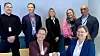Foran fra venstre: Ragnhild Hauge (Capgemini) og Cathrine Devold (Forsvarsmateriell). Bak fra venstre: Kjølv Eikeland Fossum (kontraktsavd. IKT-kapasiteter/Forsvarsmateriell), Øystein Refsnes (VP/Head of Public Capgemini), Jannicke Westgaard (Senior Advisor Capgemini), Caroline Paludan Johansen (leveransekoordinator Mime/Forsvarsmateriell) og Sukhdev Singh (leveransekoordinator Mime/Forsvarsmateriell). Foto: Forsvarsmateriell