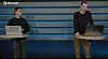 Jo Øvstaas fra C4IR Ocean og Eirik Stavelin fra NoA Ignite under foredraget om Ocean Data Platform i forbindelse med Microsoft Build 2021. Foto: Microsoft Build