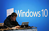 Analytikerne tror ikke at Windows 10 vil gi noe løft for det labre pc-salget. I hvert fall ikke i år. Bildet er fra Microsofts utviklerkonferanse Build i våres.