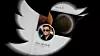 Twitter-profilen til Elon Musk sett gjennom Twitter-logoen.