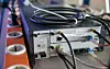 Og slik ser baksiden av LTE-boksen ut. Vi minner om at dette er testutstyr. Terminalen vil naturligvis bli langt mindre, typisk en USB-enhet, før dette tilbys sluttbruker.