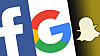 Facebook, Google og Snapchat fortsetter sin eventyrlige reklameopptur.