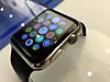 Apple Watch på utstilling ved selskapets signalbutikk på fasjonable Fifth Avenue i New York City.