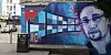 Her er den spionsiktede USA-varsleren avbildet som graffiti nord i Manchester, Storbritannia. Bilde: IFC Images / Alamy/All Over Press