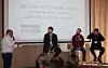 Stedet å være: fra v. ordstyrer Fredrik Syversen fra IKT-Norge, Jon von Tetzchner (Vivaldi/Opera), Johan Brand (Kahoot!) og Kjartan Slette fra Unacast.