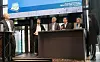 5G under debatt hos Telenor onsdag 11. april. Fra venstre: Konsernsjef Sigve Brekke; professor Mischa Dohler; teknisk direktør Erik Ekudden i Ericsson; direktør for 5G i Huawei, Yang Chaobin; professor Ingrid Schjølberg ved NTNU og teknisk direktør i Telenor-gruppen, Ruza Sabanovic.