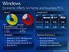 Microsoft-presentasjon over markedsandelen til klient-operativsystemer og nettlesere.