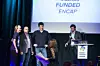 EnCap fikk prisen for årets 'finansierte' selskap. Arne Riiber, Johan Sörmling og Thomas Bostrøm Jørgensen mottok prisen på vegne av selskapet.