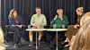 Simone Møkster i Family Business Expert, Ingar S. Bentsen fra The Factory, Trine Skei Grande direktør i Sopra Steria og daglig leder for interesseorganisasjonen Samvirkene og styreleder for Polyteknisk Forenings Styrenettverk, Janne Log.