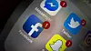 Illustrasjonsbilde av appene Messenger, Twitter, Facebook og Snapchat.