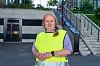 Klubbleder i El- og IT-forbundet i Telia, Merethe Shukla. fotografert ved Økern portal under streiken tidligere i år.