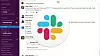 Slack-vindu og Slack-logoen.