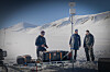 Bildet er fra en test av nødnett på Svalbard for Telenor.