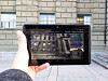 Project Tango-nettbrett under modellering av en stor bygning. Les om det sveitsiske forskningsarbeidet nedenfor.