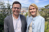 Espen Rustad skal jobbe med kundesuksess hos Micosoft Norge og ønskes velkommen av sjefen, Kristine Dahl Steidel.