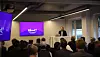 Kahoot-sjef Åsmund Furuseth la fram selskapets planer for de rundt 50 fremmøtte på selskapets investoroppdatering onsdag ettermiddag. Foto: Heidi Sævold