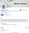 Linkedin-profilen til Markus Johnsen. Skjermbilde: Markus Johnsen