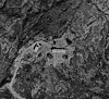 Flyfoto av ACE High-stasjonen på Vennafjellet i Selbu i 1963. Foto: Statens kartverk, Geovekst og kommunene, Klæbu-Malvik 1963.