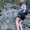 Stian Pettersen driver med fjellklatring på fritiden. Engasjement er viktig, både på fritiden og på plattformer som Linkedin, ifølge ham. Foto: Foto