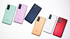 Fargerikt: Samsung S20 FE kommer i hele seks farger, selvfølgelig med navn som en markedsfører har tenkt ut: Cloud Mint, Cloud Lavender, Cloud Navy, Cloud Orange, Cloud White og Cloud Red.