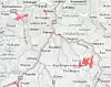 Tirsdag morgen så Telenors konsekvenskart ut som dette i de områdene av Trøndelag der 4G-nettet fortsatt var berørt etter stormen natt til mandag. Ill: Telenor