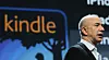 EU innleder formell antitrust-granskning av Amazon.com. Bildet viser nettgigantens toppsjef og gründer Jeff Bezos og deres ebokleser Kindle. Undersøkelsene skal særlig ta for seg de to største ebokmarkedene i Europa, nemlig engelske og tyske titler.