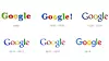 Googles ulike logoer mellom 1998 og 2015.