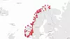 Interaktivt kart røper mange av Norges største forsvarshemmeligheter. Skjermdump