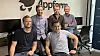 Teamet i Appfarm.io. Fra venstre: Simon Larsen (VP Product & Co-Founder), Marius Tuft Mathisen (CEO), Ole Johnny Borgersen (CTO & Co-Founder), Hans Magnus Wold (VP Business Development), Kristian Mella (VP Solutions)