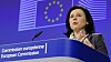 EU-kommissæren for blant annet justis, Vera Jourova, har bekreftet at det arbeides med en lov om utlevering av data på ikke-europeiske servere. Her er Jourova avbildet under en pressekonferanse i Brussel i januar 2018.