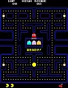 Skjermbilde fra det originale Pac-Man-spillet. Foto: Wikipedia