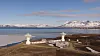 Kartverkets geodetiske jordobservatorium i Ny-Ålesund ble offisielt åpnet sommeren 2018. Foto: Per Anders Bjørklund