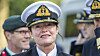 Viseadmiral Elisabeth Natvig er sjef for Forsvarsstaben og nestkommanderende i Forsvaret. Her er hun ved sin tiltredelse i 2019, da hun ble Norges første kvinnelige trestjerners admiral.