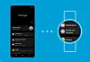 Systemforskjellene mellom klokke og telefon blir mindre. Operativsystemet skal være mer kjent for Android-brukere. Samsung legger sitt eget One UI brukergrensesnitt på toppen av det. Skjermbilde: Samsung pressekonferanse