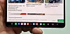 Oppgavelinje: I det nye grensesnittet som Samsung har laget til Fold4, og som senere kommer i tidligere Fold-er er det en oppgavelinje vi kjenner fra PC-er og Mac-er som gjør det lett å starte apper. De to appene nederst til høyre endrer seg og presenterer de siste du har brukt. Foto: Odd Richard Valmot