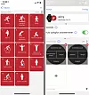 Du kan endre hvilke sportsprofiler som skal dukke opp på klokken. For hver profil kan du definere skjermbildene du kan velge blant under treningsøkten.