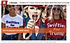 Swifties for Trump? Neppe. Skjermdump fra nettstedet Marca.com Foto: Skjermdump fra nettstedet Marca.com