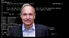 Webens far, Tim Berners-Lee, foran kildekoden til den aller første nettleseren. Det er denne kildekoden som nå kan kjøpes som en «non-fungible token». Fotografiet av Berners-Lee er fra et besøk i Oslo i 2012.